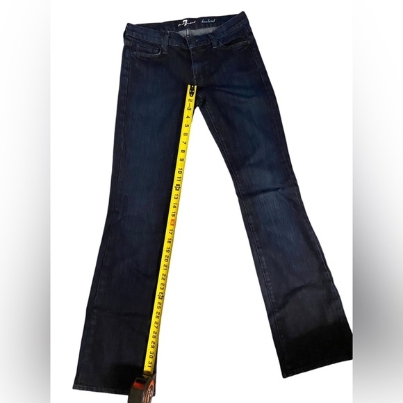 7 For All Mankind Bootcut Bling Pockets Jeans Size 28 - Picture 8 of 8